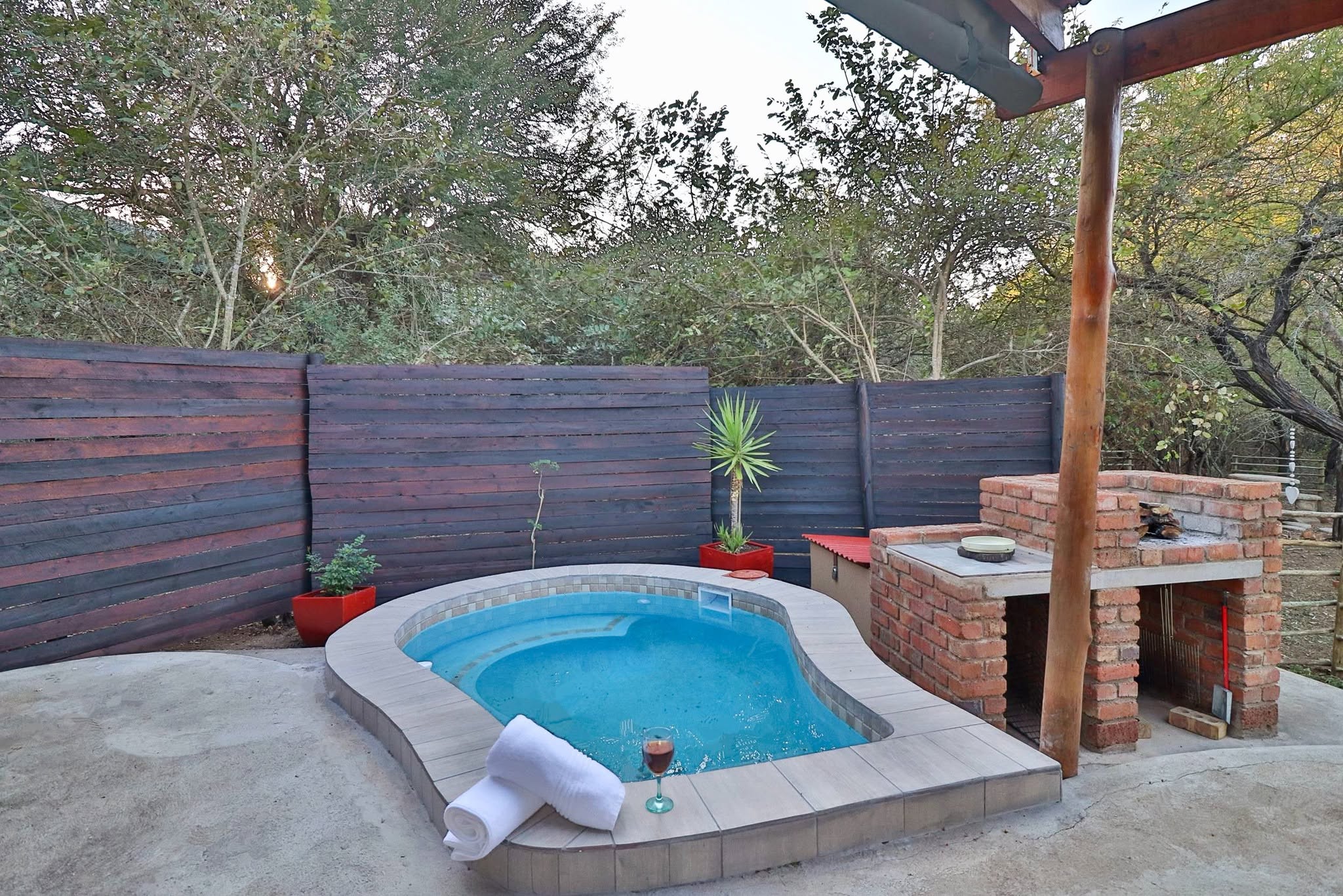 Finch Nest Pool and braai